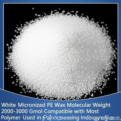 موم سفید میکروونیزه PE وزن مولکولی 2000-3000 Gmol سازگار با اکثر پلیمرهای مورد استفاده در صنعت پردازش پلاستیک